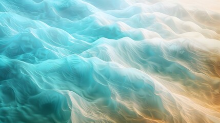 Obraz premium Gradient Turquoise to sandy banner