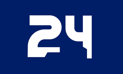 Number Tech Blue Modern Logo