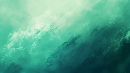 Gradient light turquoise to emerald banner