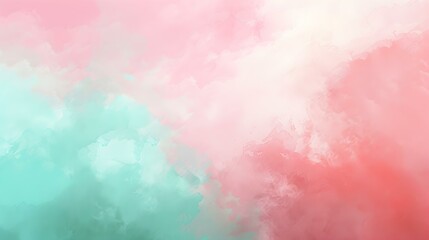Obraz premium Gradient light pink to mint banner