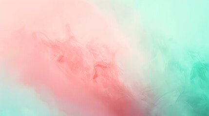 Obraz premium Gradient light pink to mint abstract