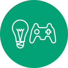 Neon Nights line circle icon