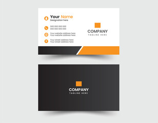 Double-sided creative Modern  Clean professional  business card template. Business card for business and personal use.
