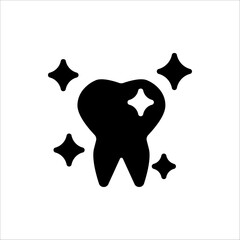 Tooth icon. Dentistry symbol. Medical sign. Dentalhealth. Isolated on white background