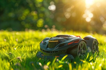 As the robot lawn mower glided effortlessly over the yard, its precise mowing left the grass looking fresh and beautifully manicured