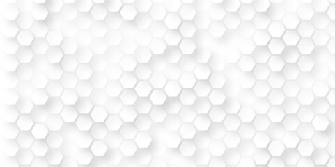 Hexagon Beehive honeycomb pattern wall image. White seamless hexagonal wall background.