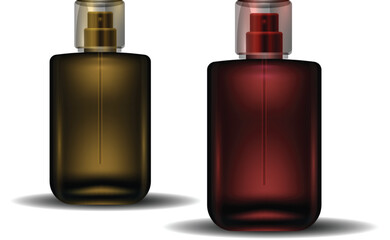3d bottle of perfume isolated