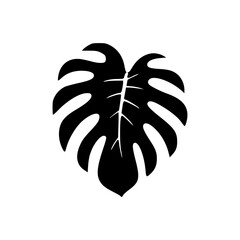 Tropic plant silhouettes vector compilation