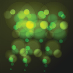 abstract background with green circles