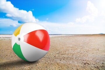 Obraz premium Colorful air beach ball toy