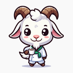 animal cartoon goat sheep vector