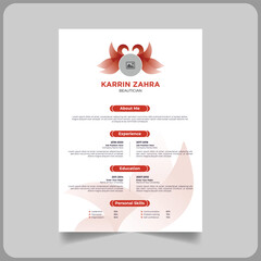 Creative shape CV Template,