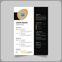 Creative shape CV Template