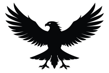 Beautiful bird Eagle ,will be different angle and style vector silhouette