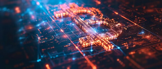 Obraz premium Stylized 2D Illustration Of A USD Dollar Symbol