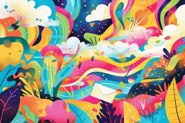 They crafted an email marketing campaign featuring surreal, eyecatching artwork with whimsical designs and vibrant colors, blending creativity with effective communication