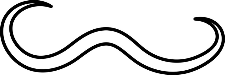 Line doodle. Creative minimalist style