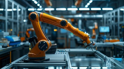 Advanced Robotics Lab: Create a scene of an advanced robotics lab with cutting-edge robots, research activities,