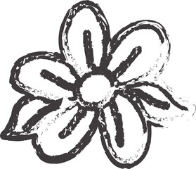Ink drawing flowers and leaves