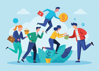 Doubtful Businessman Character Thinking Buy or Sell Currency and Bonds during Bear Stock Market Crisis Drop Sales, Trader Search Wise Financial Solution for Money Concept.