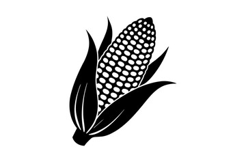 corn silhouette vector illustration