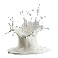 milk splash isolated on a white background