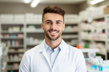 Fototapeta premium pharmacy clerk portrait concept