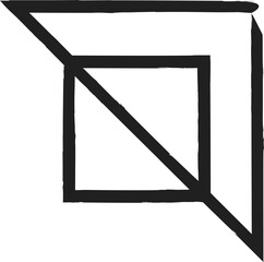 Brush square set. Shaped elements