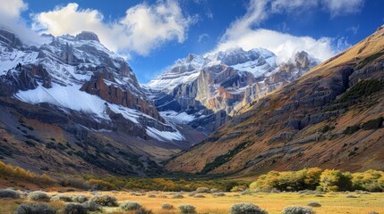 Majestic Snow-Capped Mountains, an Adventurer's Paradise of Natural Beauty and Exploration