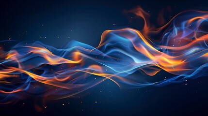 Obraz premium Beautiful stylish fire flames 