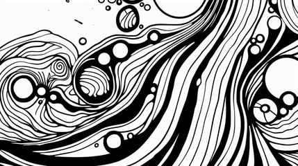 Fototapeta premium Adult colouring book page