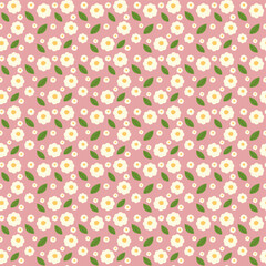 Seamless colorful hand drawn floral pattern. Design for fashion,fabric,wallpaper,scrapbooking, stickers, clothing screen printing, printable decorations, clothing, paper. Cute pattern in small flower.