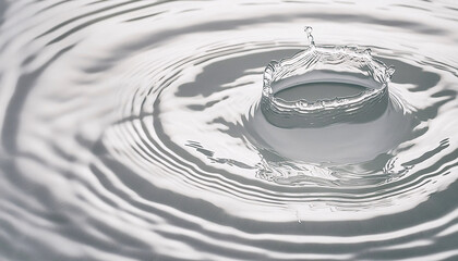 water splash isolated on white