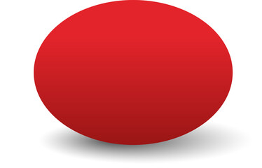 Circle red paper and shadow. Decoration design