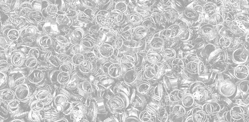 Background in the form of a layer of many rings