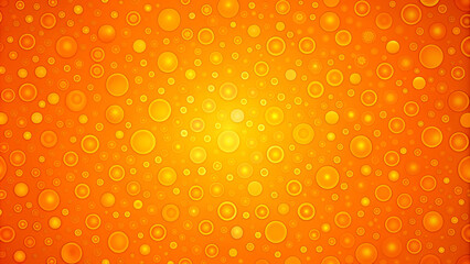 Fresh orange droplets clinging to a bright orange rind, creating a sparkling pattern