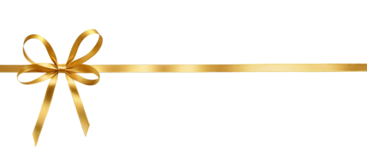 ribbon bows on a transparent background