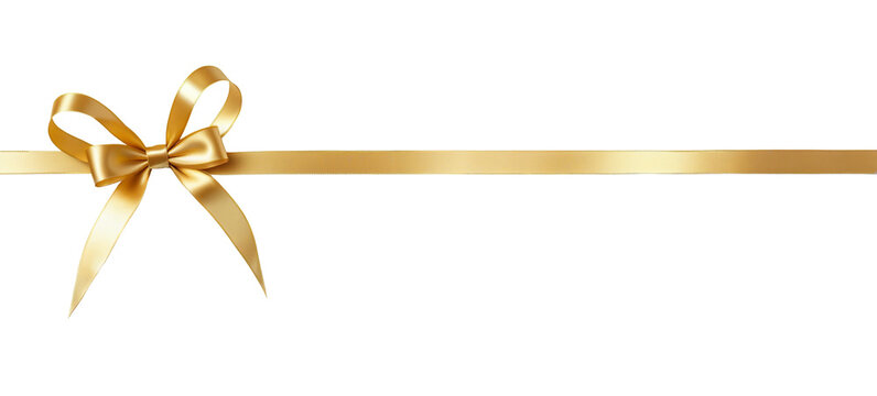 ribbon bows on a transparent background