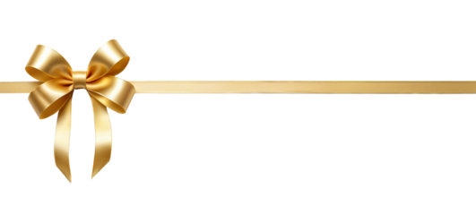 ribbon bows on a transparent background