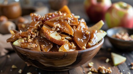  Raw Salted Caramel Apple Nachos, a guilt-free sweet snack