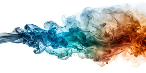 Fototapeta premium colorful smoke isolated on white