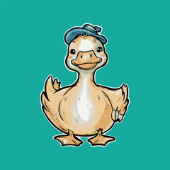 duck with hat