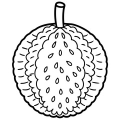 illustration of a jackfruit
