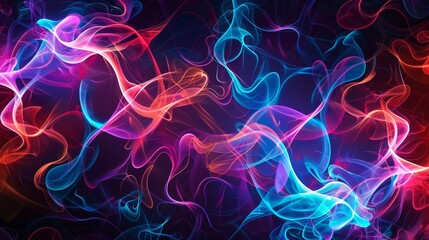 Wavy random curving with gradient and creative lines. Diverging circular digital presentation with varying textures.