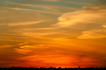 Fototapeta premium African sunset sky