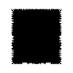 Torn shape pieces set. Set of colored jagged paper square. Zig zag square shape with jagged edges