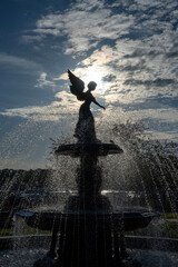Lake Geneva Water Fountain at Riveria Pier