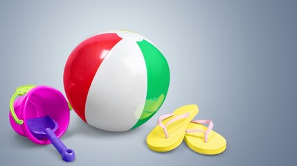 Colorful air beach ball toy