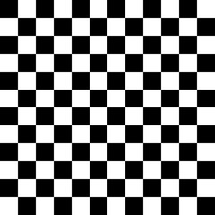 Fototapeta premium Wavy optical illusion checker pattern background, trippy checkerboard