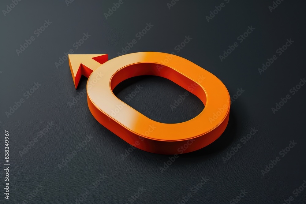 Poster Close-up view of a sign featuring an arrow pointing in a direction